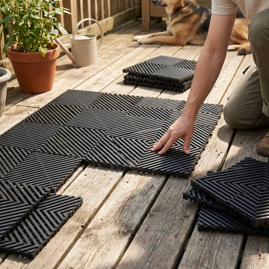 Drainage Mat Black lifestyle