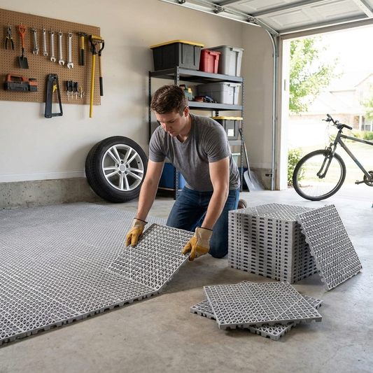 Interlocking Tile Grey lifestyle