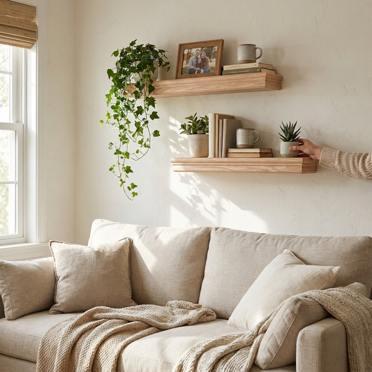 Floating Shelf Maple lifestyle