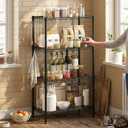 4-Tier Wire Shelving lifestyle