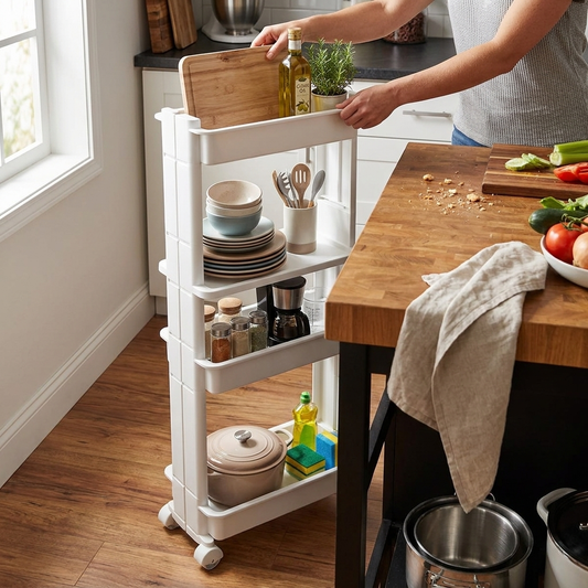 4-Tier Rolling Cart lifestyle
