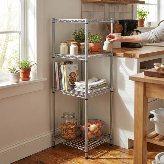 4-Tier Corner Shelves lifestyle