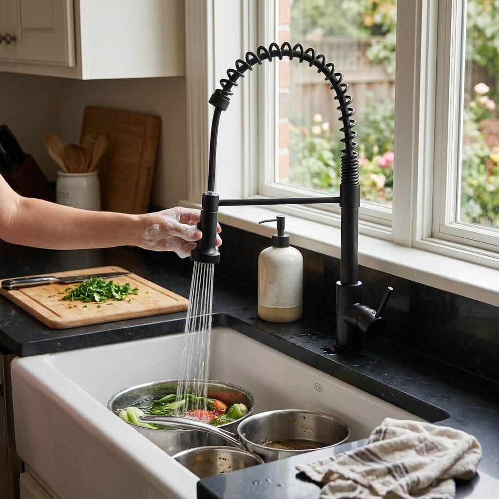 Brass Spring Faucet lifestyle