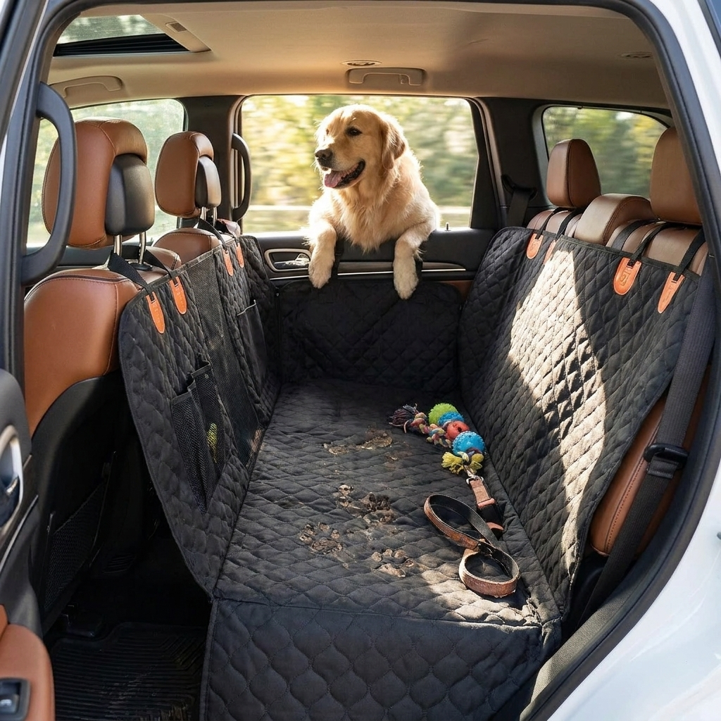 Dog Car Seat Cover lifestyle