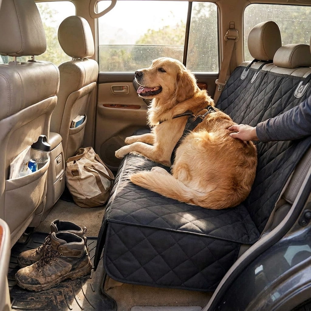 Dog Car Seat Cover Waterproof lifestyle